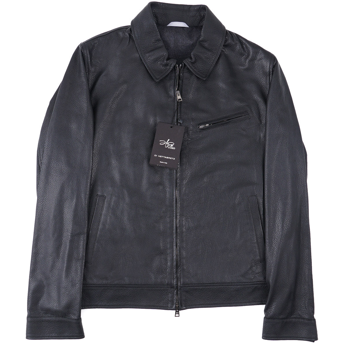 Hettabretz Deerskin Leather Bomber Jacket