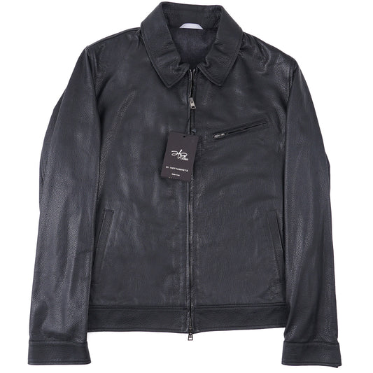 Hettabretz Deerskin Leather Bomber Jacket