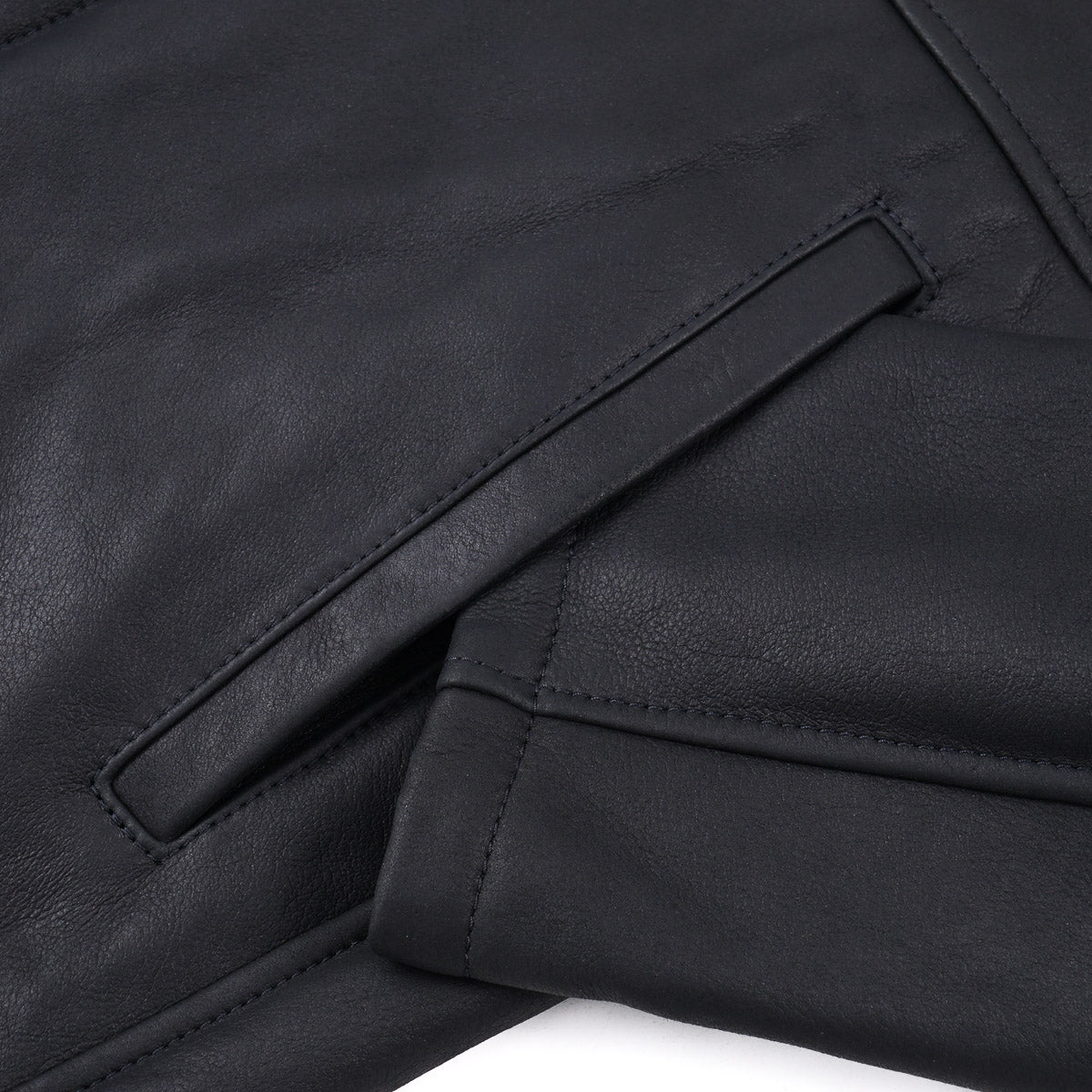 Hettabretz Satin Shearling Leather Overcoat - Top Shelf Apparel