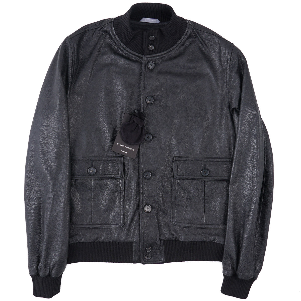 Hettabretz Deerskin Leather Bomber Jacket