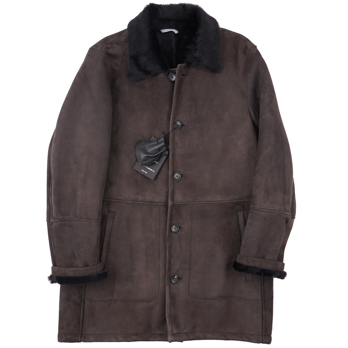 Hettabretz Shearling Leather Overcoat - Top Shelf Apparel