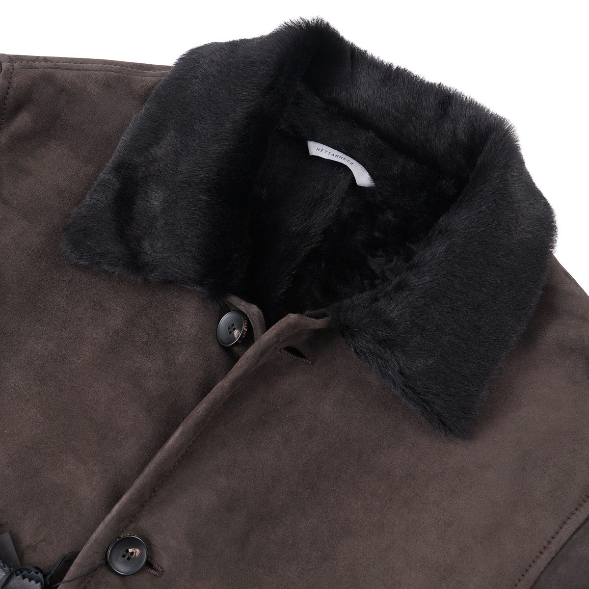 Hettabretz Shearling Leather Overcoat - Top Shelf Apparel