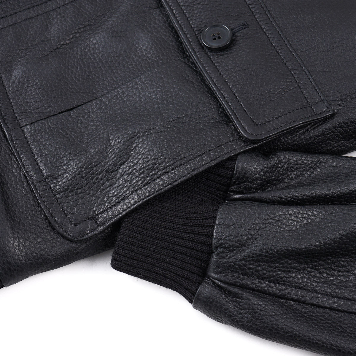 Hettabretz Deerskin Leather Bomber Jacket