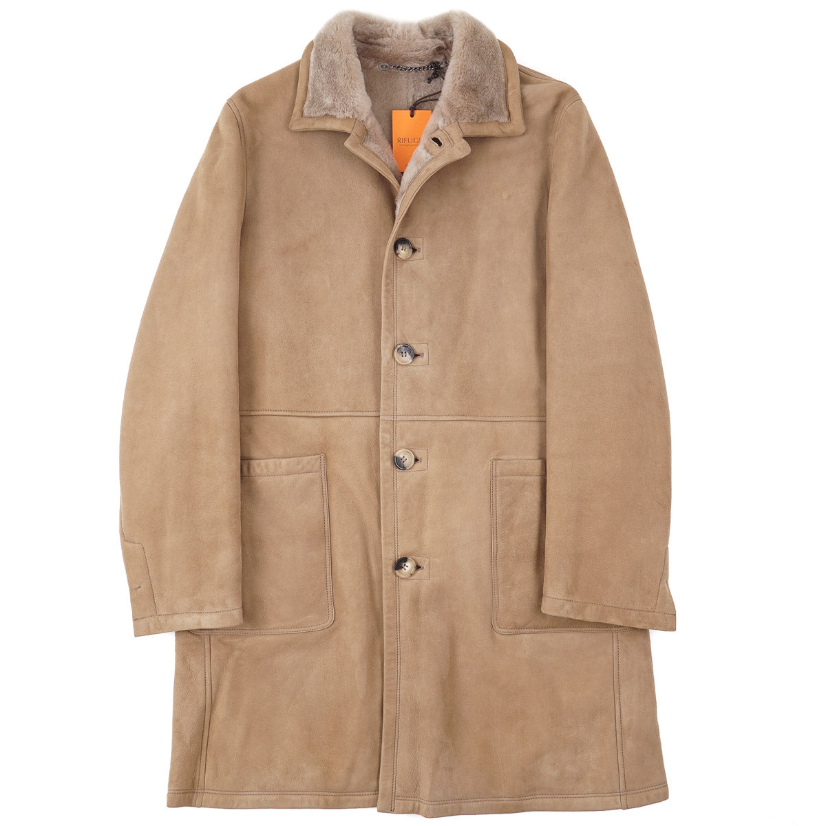 Rifugio Plush Shearling Leather Overcoat - Top Shelf Apparel