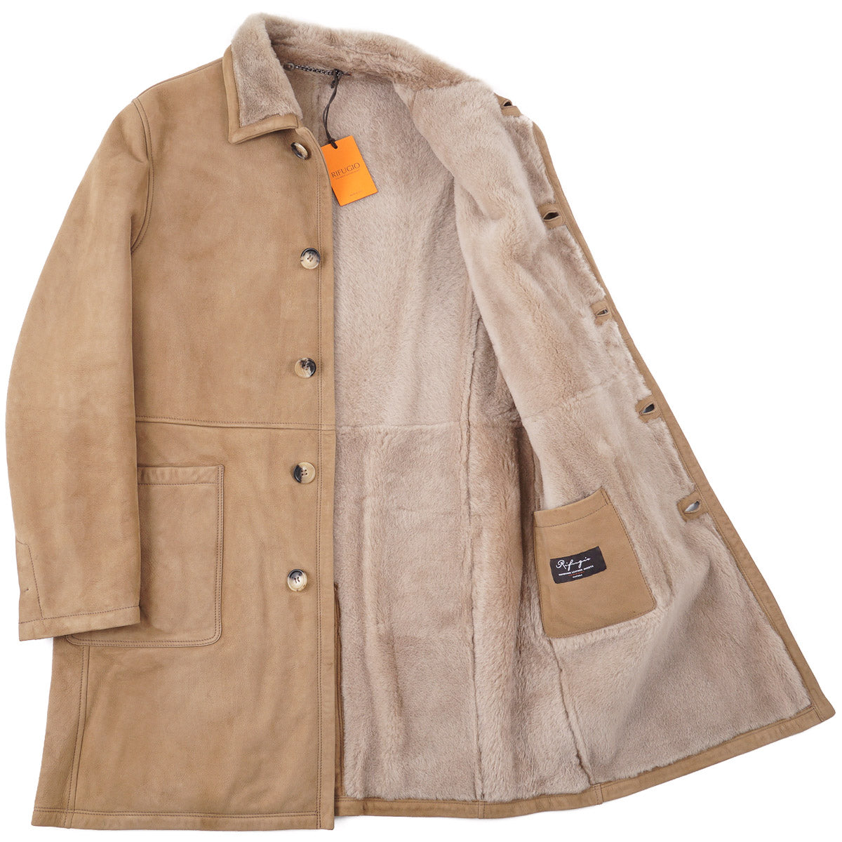 Rifugio Plush Shearling Leather Overcoat - Top Shelf Apparel