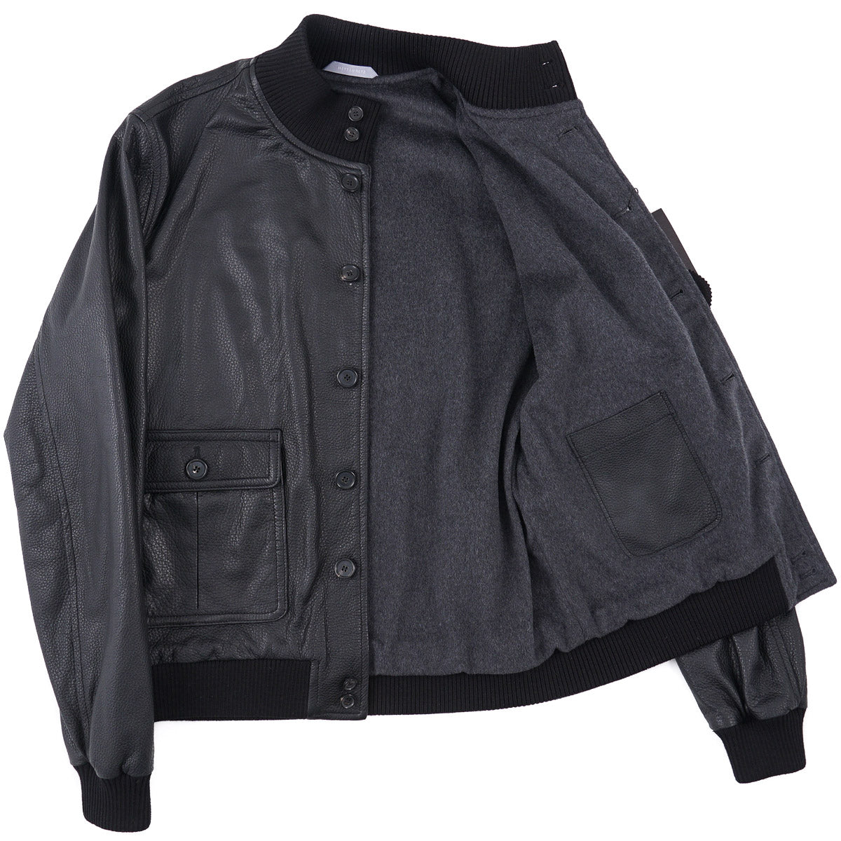 Hettabretz Deerskin Leather Bomber Jacket