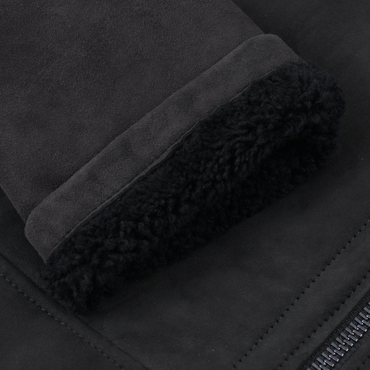 Hettabretz Shearling Leather Bomber Jacket