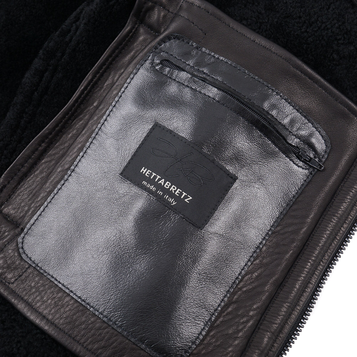 Hettabretz Shearling Leather Bomber Jacket