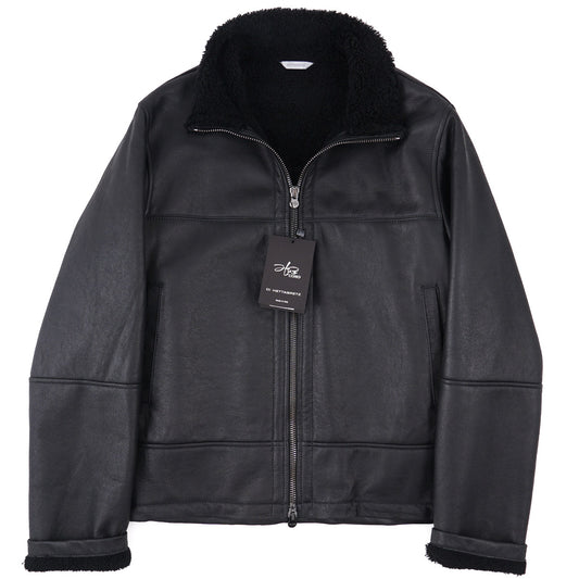 Hettabretz Shearling Leather Bomber Jacket