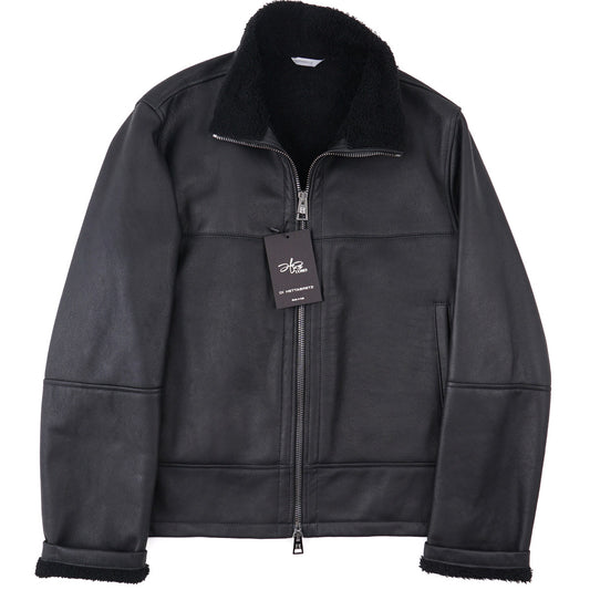 Hettabretz Shearling Leather Bomber Jacket