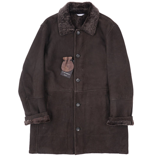 Hettabretz Plush Shearling Leather Overcoat