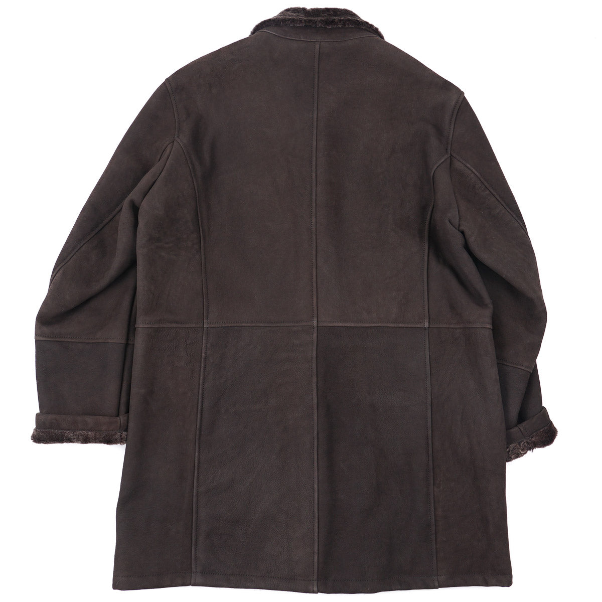 Hettabretz Plush Shearling Leather Overcoat