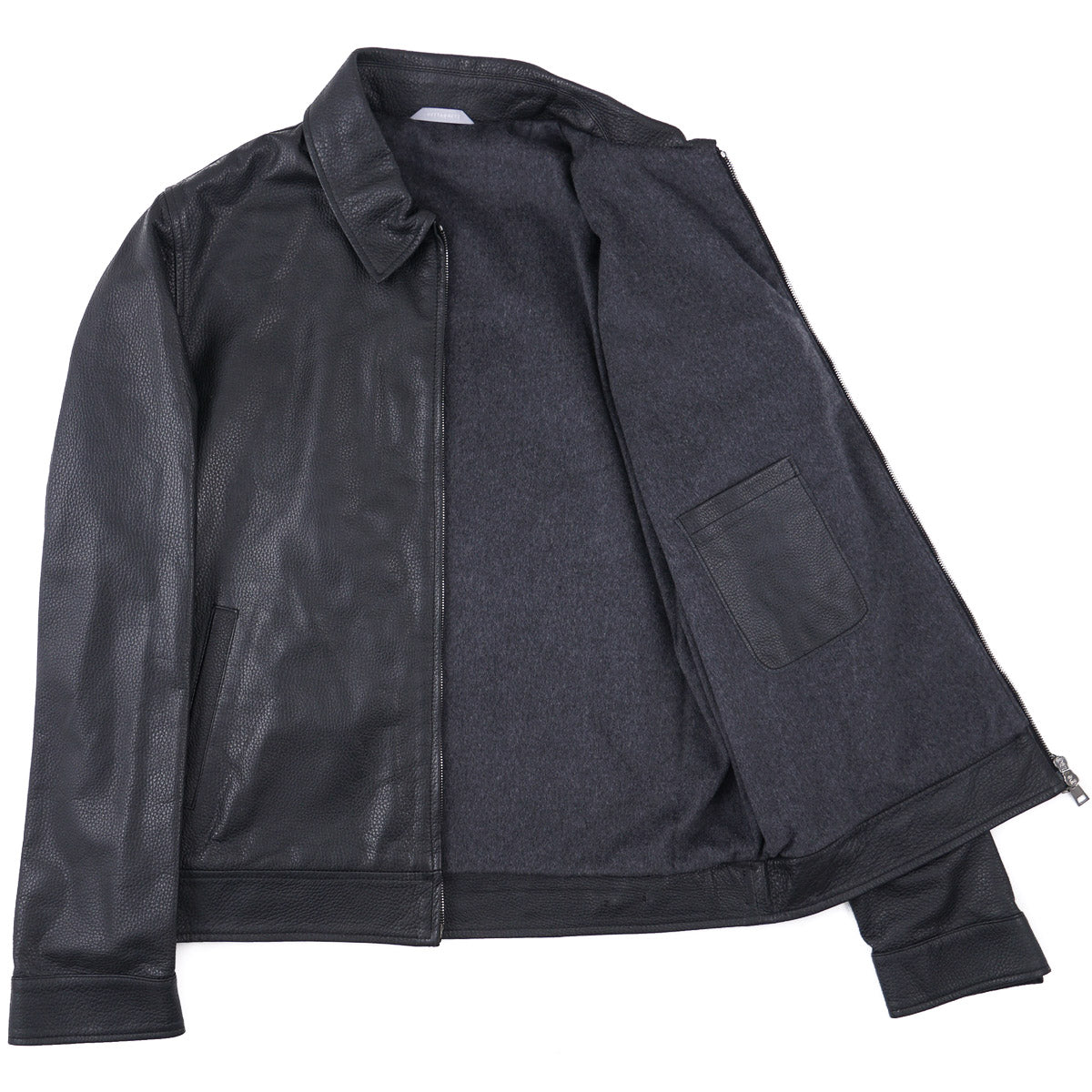 Hettabretz Deerskin Leather Bomber Jacket
