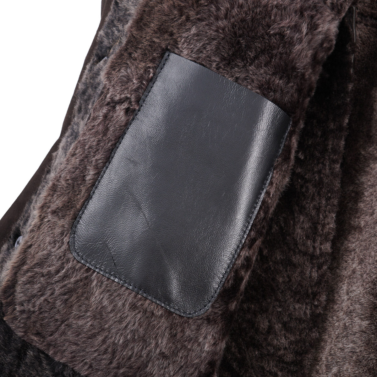 Hettabretz Plush Shearling Leather Overcoat