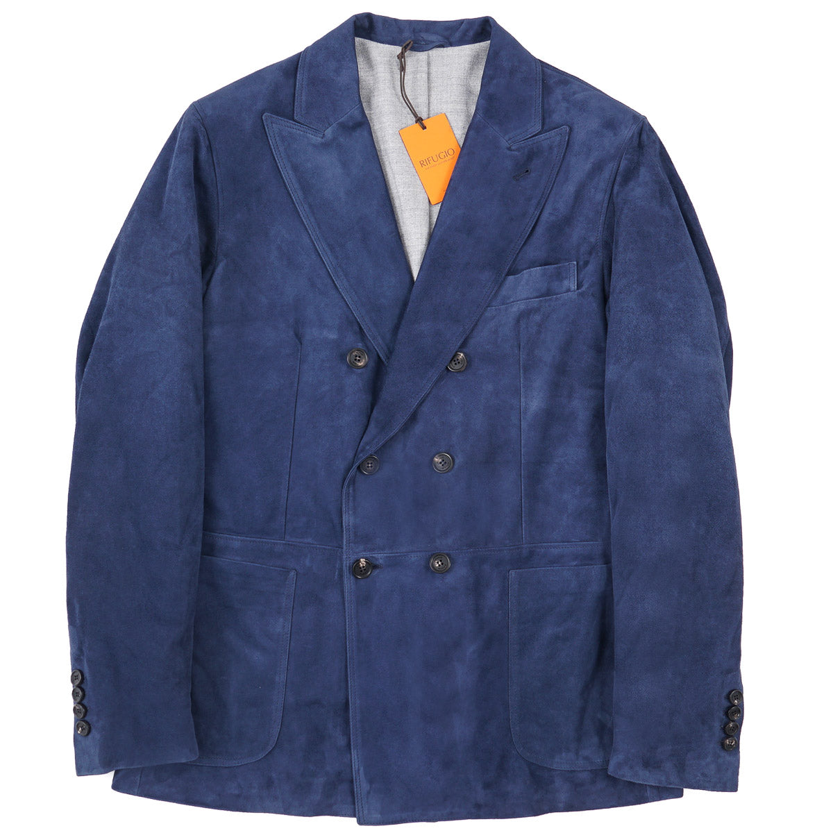 Rifugio Wool-Lined Lambskin Suede Blazer