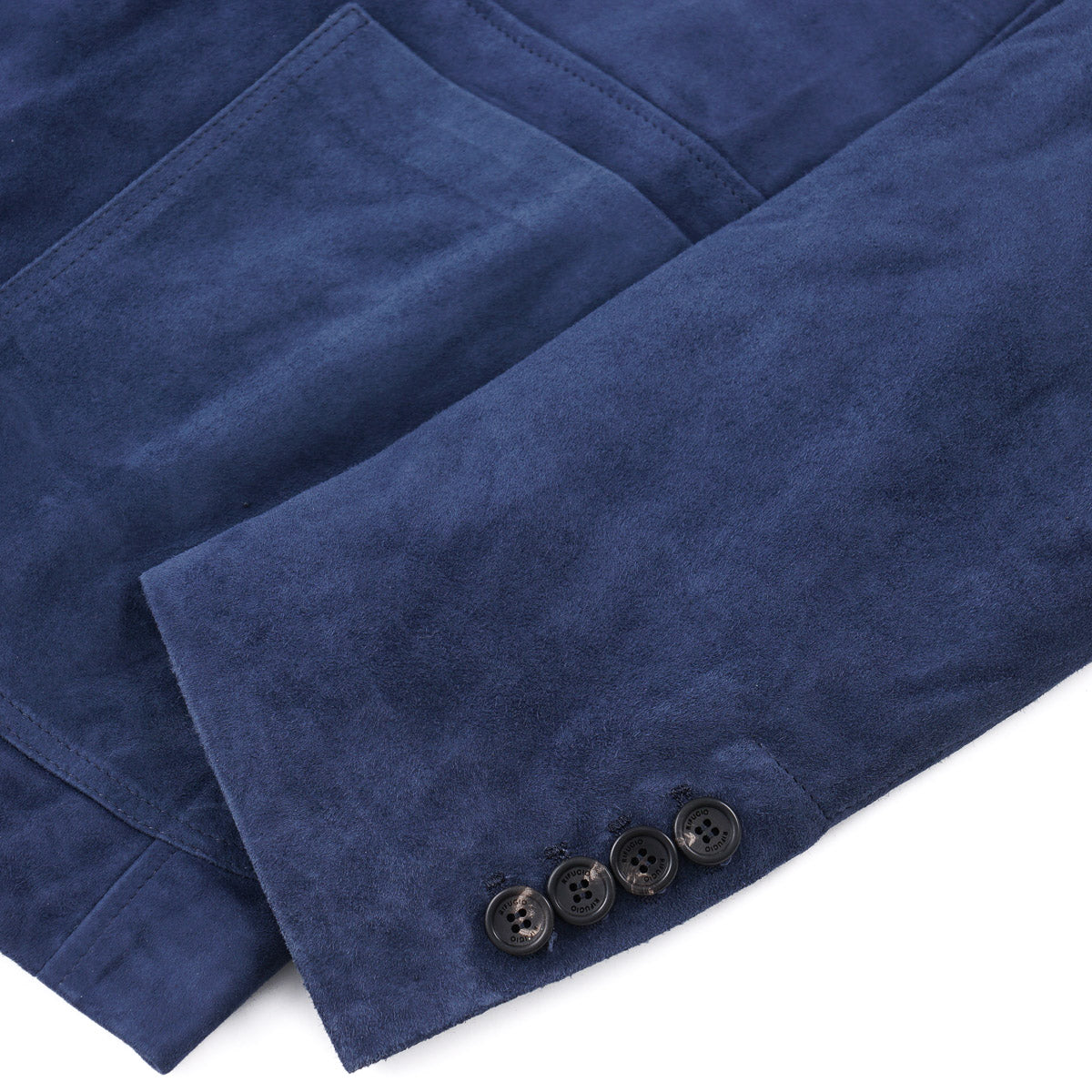 Rifugio Wool-Lined Lambskin Suede Blazer