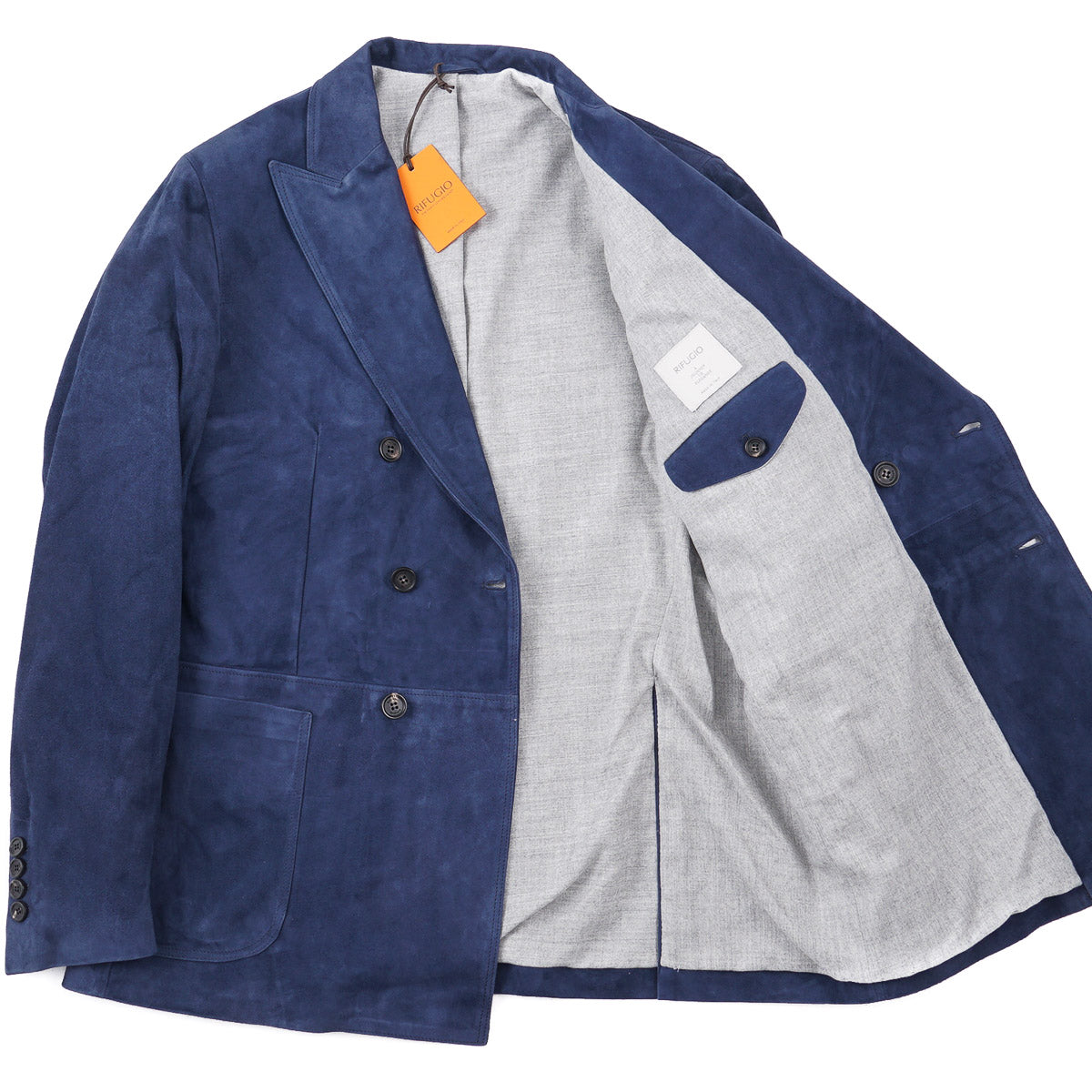 Rifugio Wool-Lined Lambskin Suede Blazer