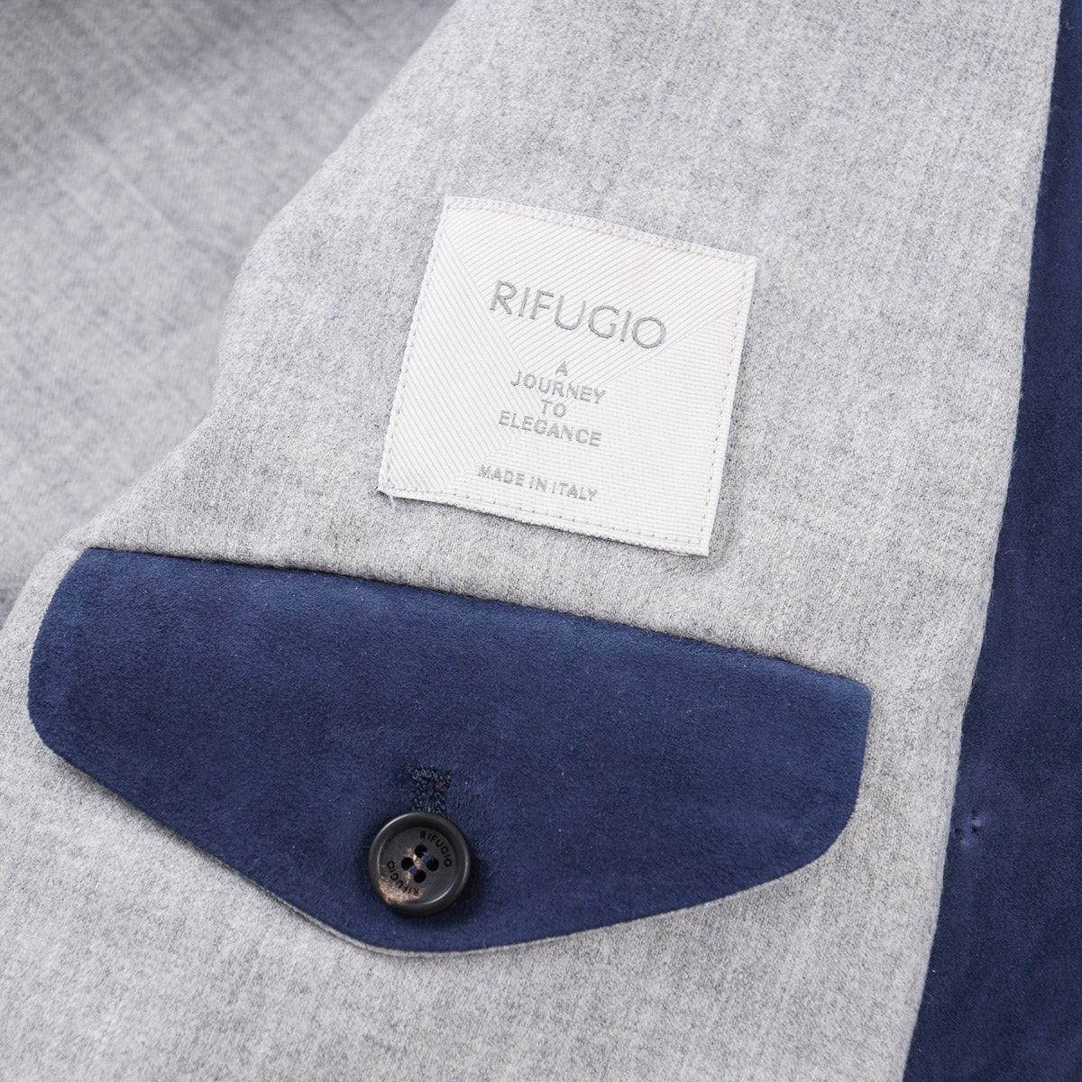 Rifugio Wool-Lined Lambskin Suede Blazer