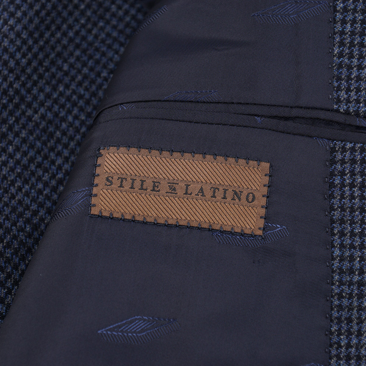 Stile Latino Houndstooth Wool Suit