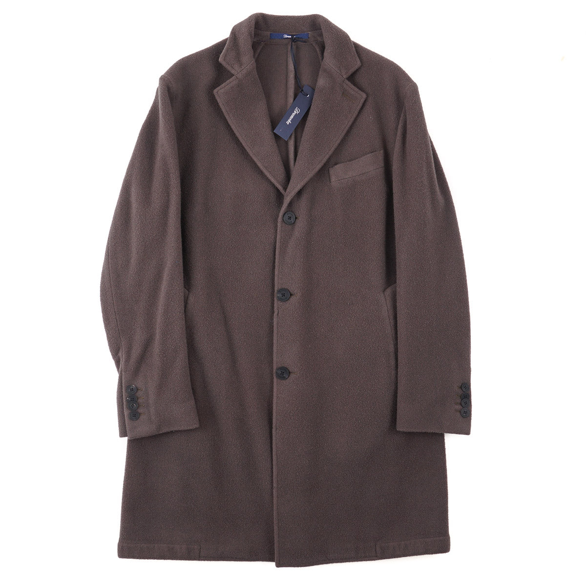 Drumohr Soft Textured Wool Overcoat - Top Shelf Apparel