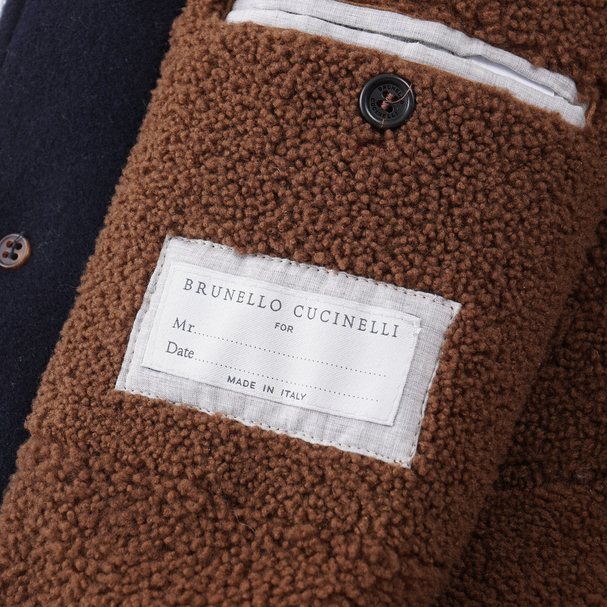 Brunello Cucinelli Cashmere Coat with Shearling Lining - Top Shelf Apparel