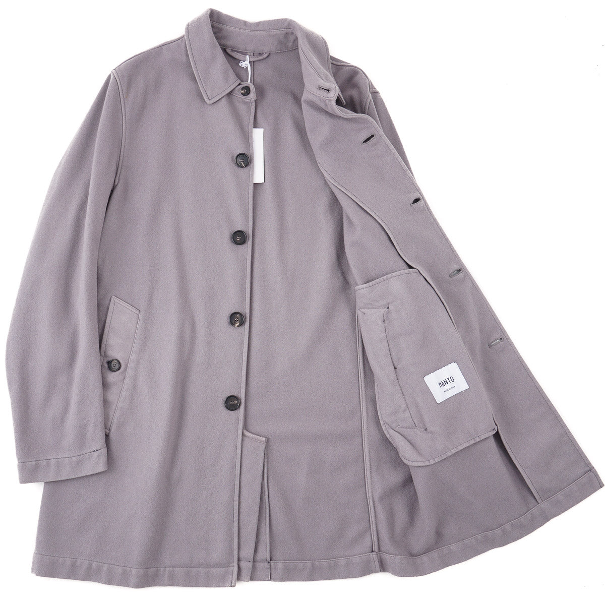 Manto Garment-Washed Cashmere Coat - Top Shelf Apparel