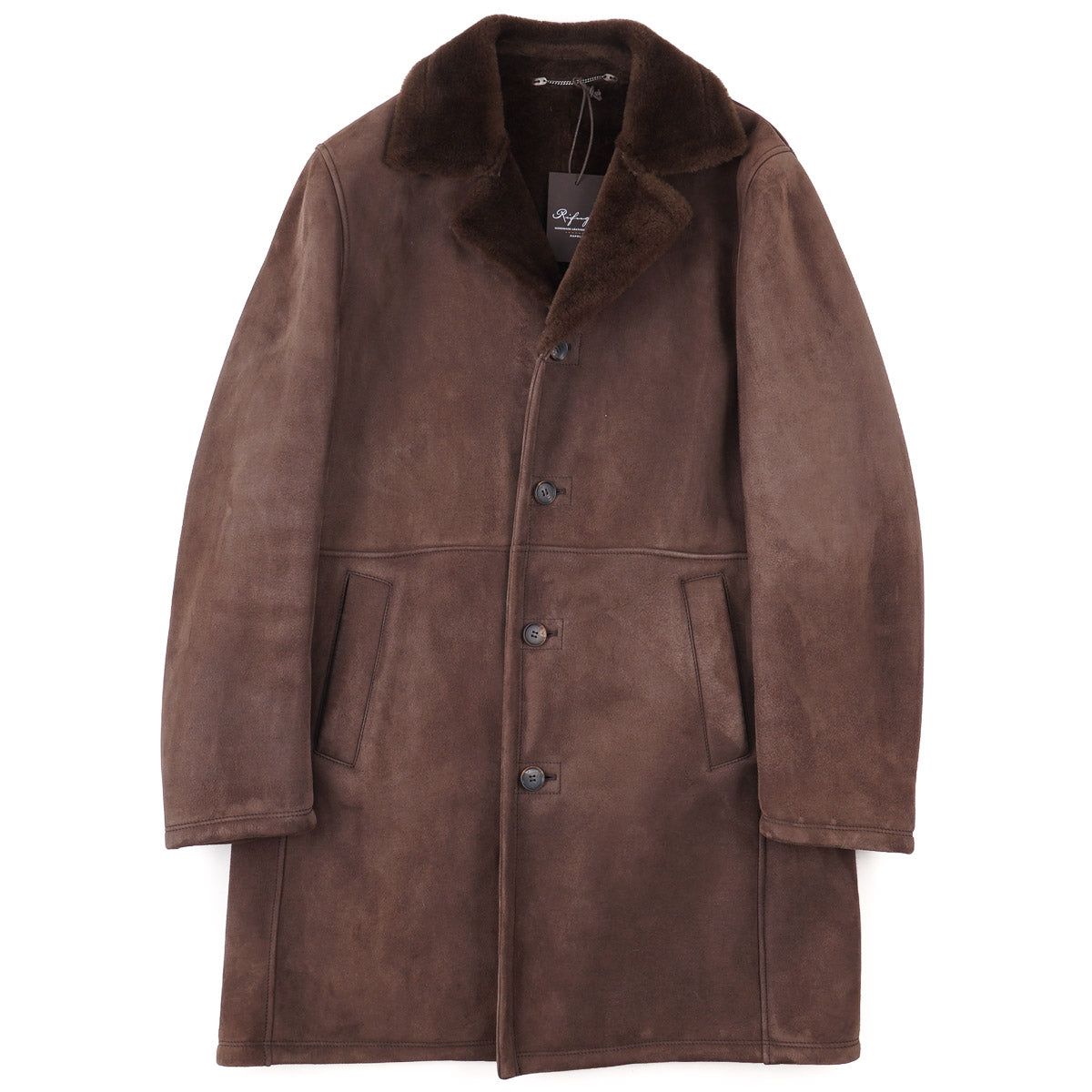 Rifugio Plush Shearling Leather Overcoat - Top Shelf Apparel