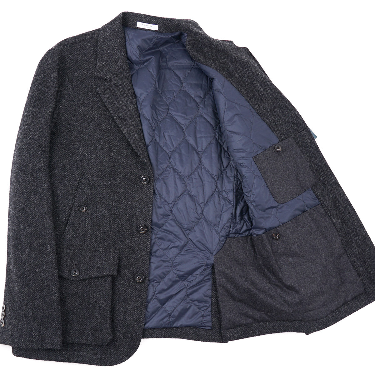 Boglioli Wool Outer Blazer with Quilted Lining - Top Shelf Apparel