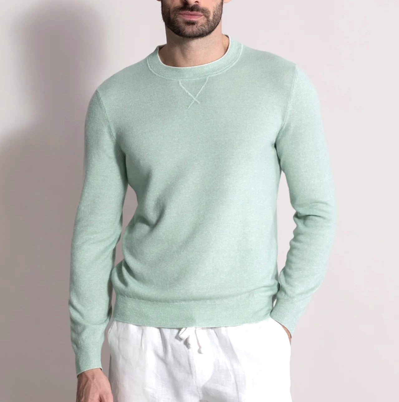 Fedeli Extrafine Cashmere and Linen Sweater - Top Shelf Apparel