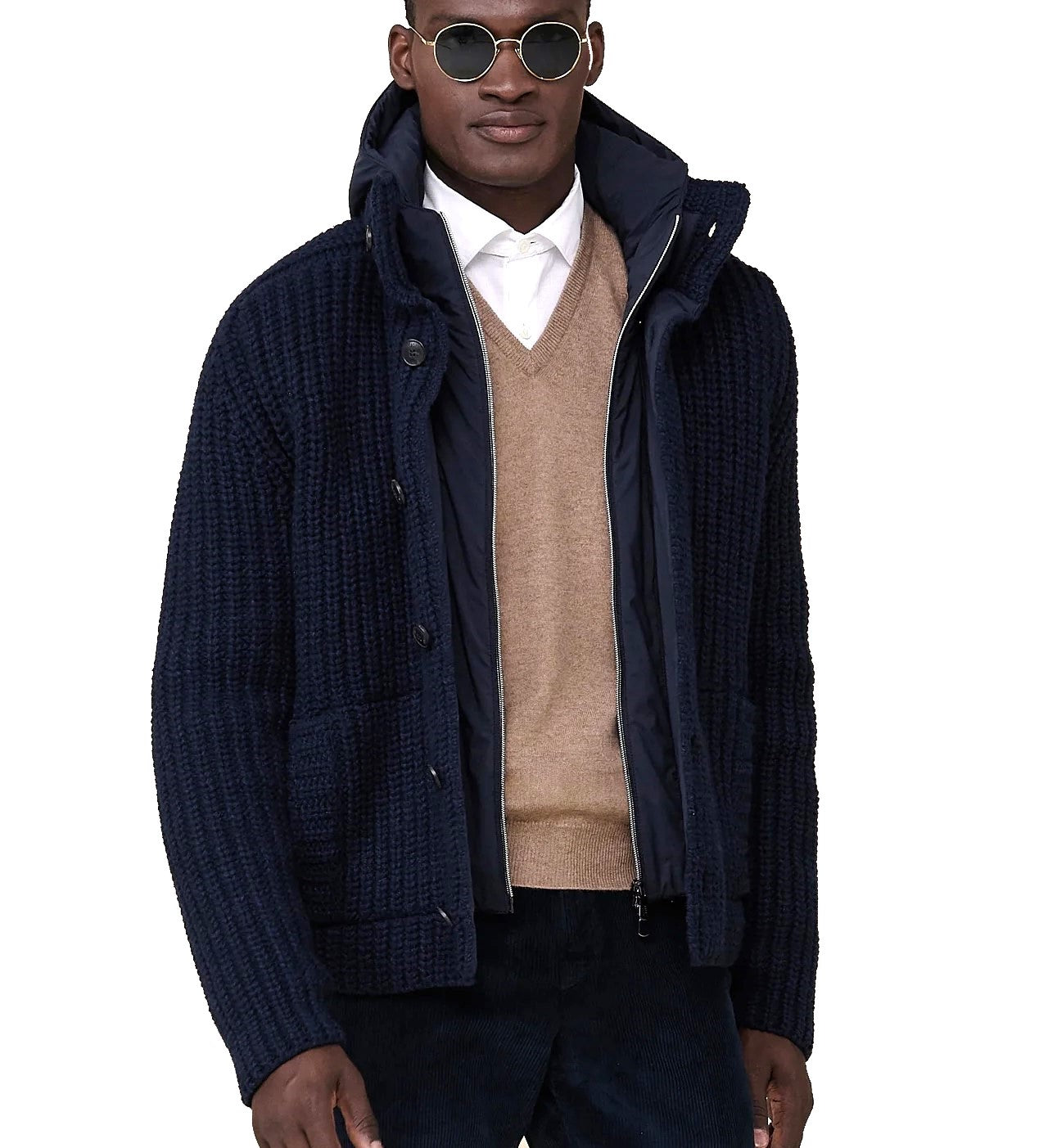 Fedeli 'Davos' Knit Cashmere Bomber Jacket - Top Shelf Apparel