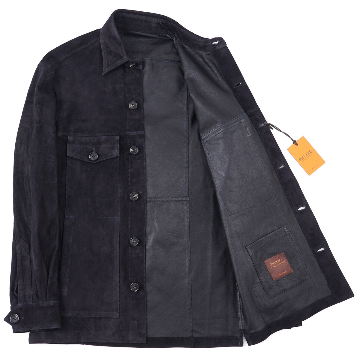 Rifugio Unlined Nappa Suede Overshirt