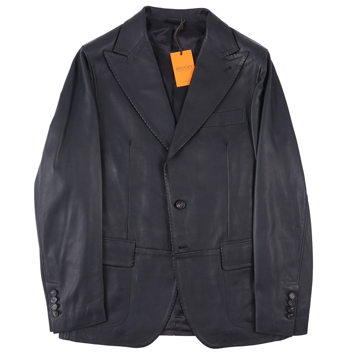 Rifugio Slim-Fit Leather Blazer