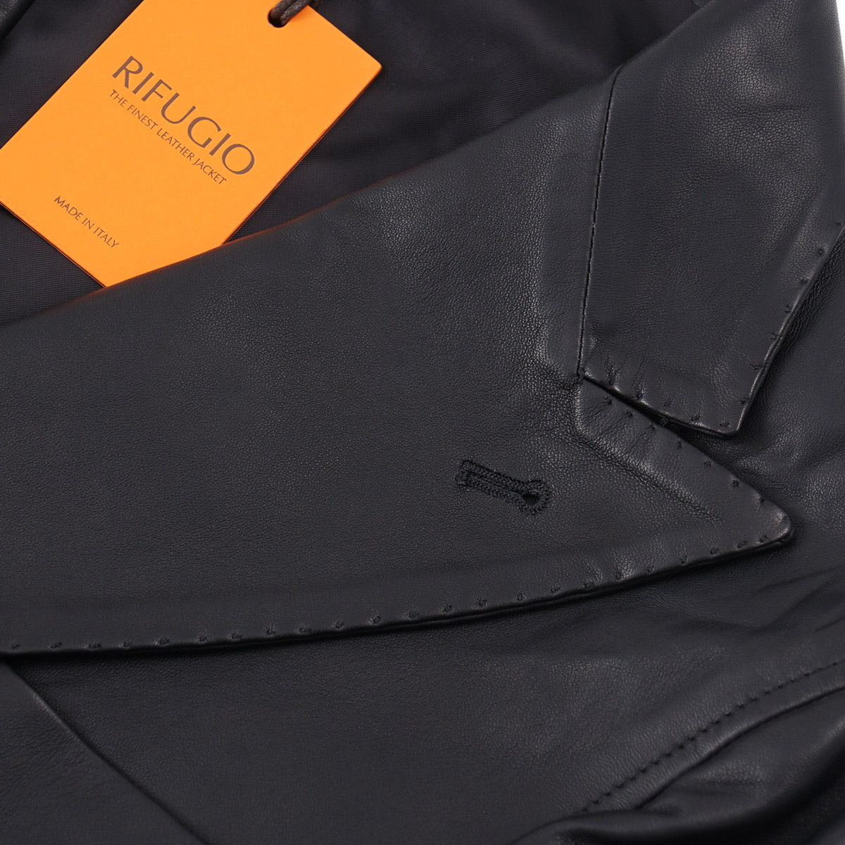 Rifugio Peak Lapel Leather Blazer