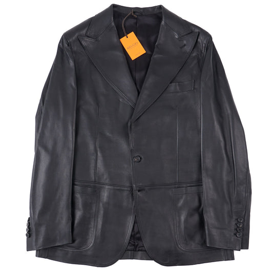 Rifugio Peak Lapel Leather Blazer