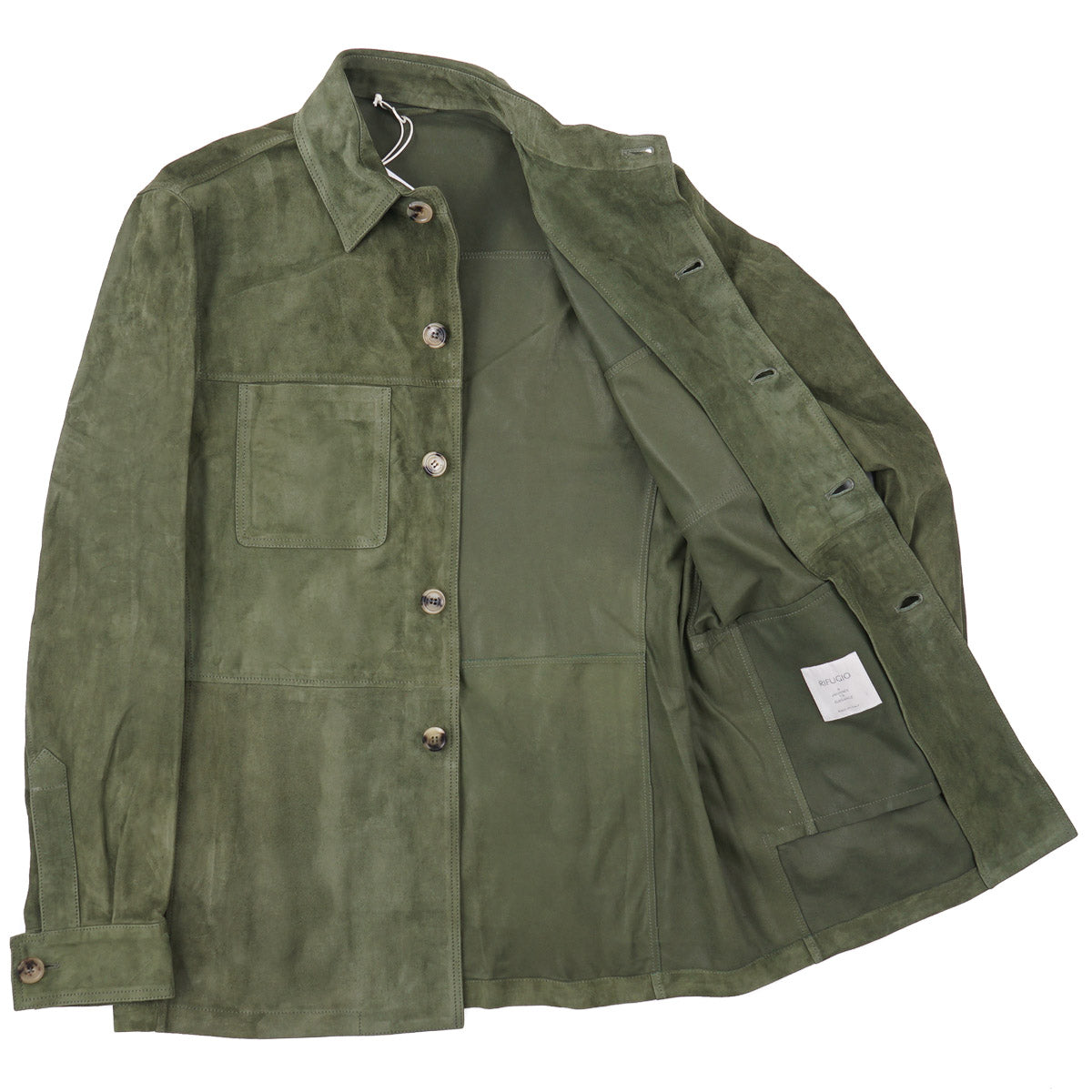 Rifugio Unlined Nappa Suede Overshirt