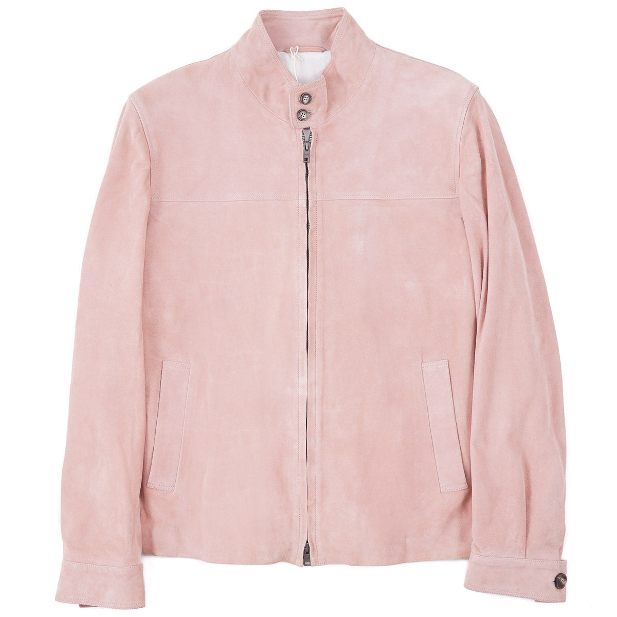 Rifugio Pink Suede Bomber Jacket