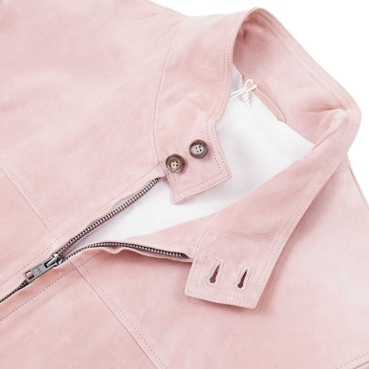 Rifugio Pink Suede Bomber Jacket