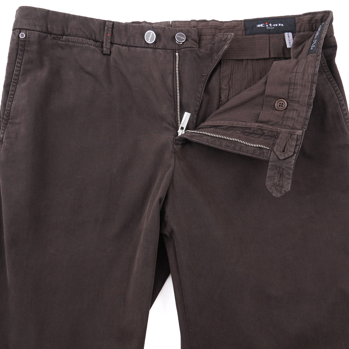 Kiton Washed Cotton Chino Pants