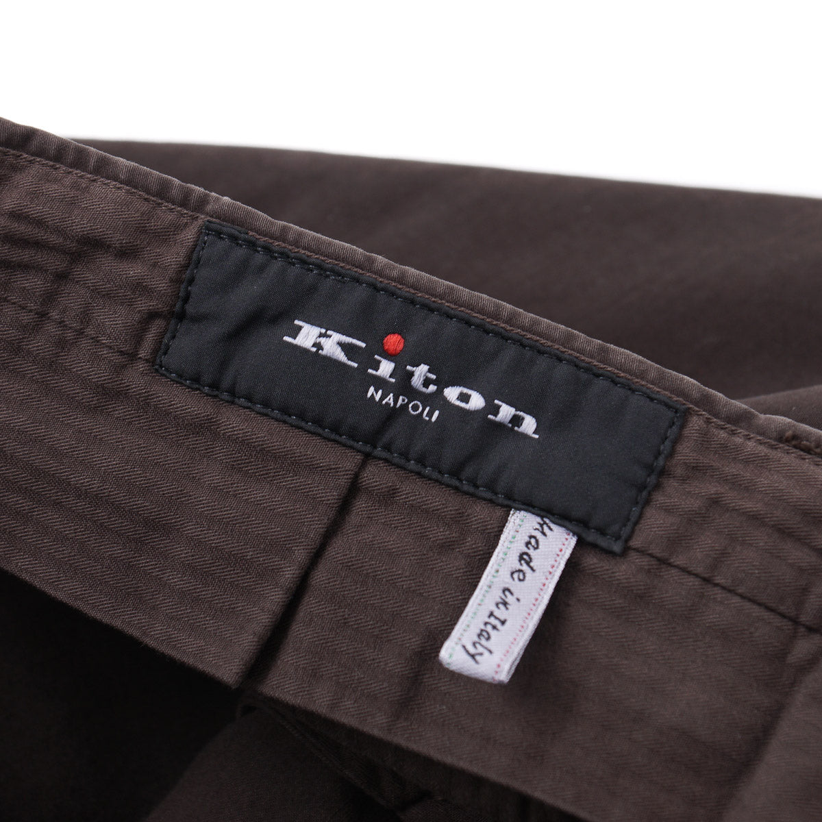 Kiton Washed Cotton Chino Pants