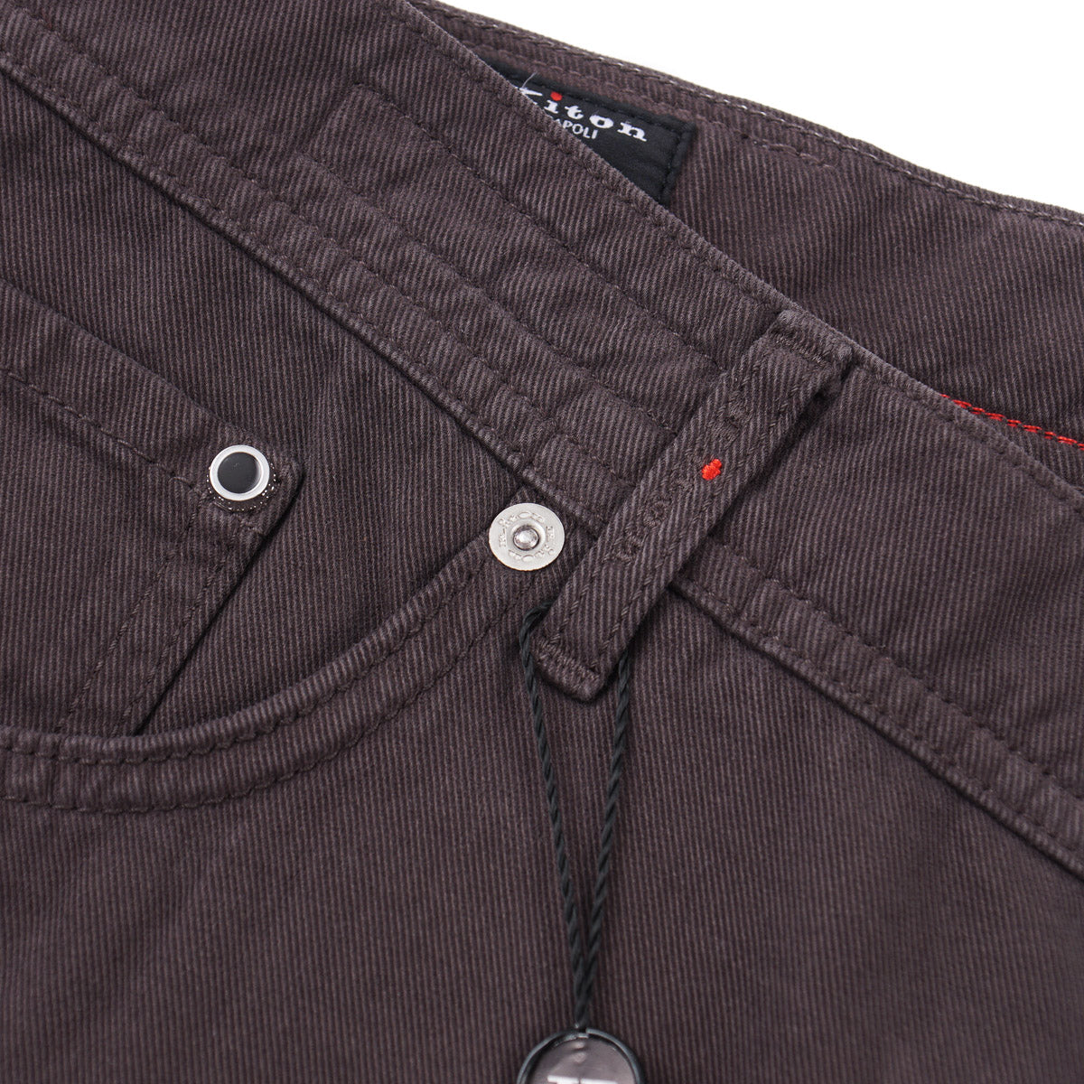 Kiton Cotton-Cashmere Twill Jeans