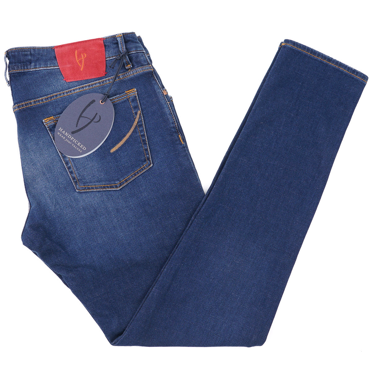 Handpicked 'Orvieto' Slim-Fit Denim Jeans