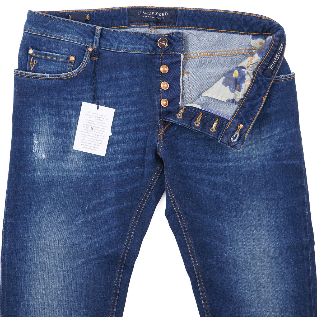 Handpicked 'Orvieto' Slim-Fit Denim Jeans