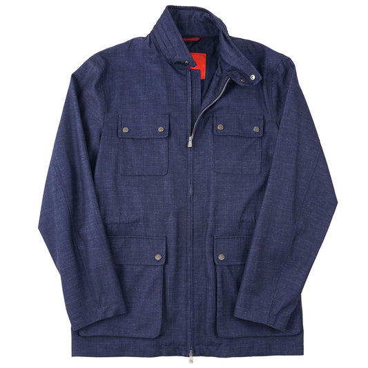 Isaia Wool-Silk-Linen Field Jacket - Top Shelf Apparel