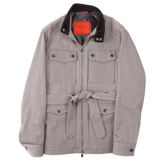 Isaia Twill Wool Field Jacket - Top Shelf Apparel