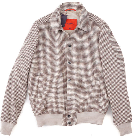 Isaia Wool-Silk-Linen Varsity Jacket - Top Shelf Apparel