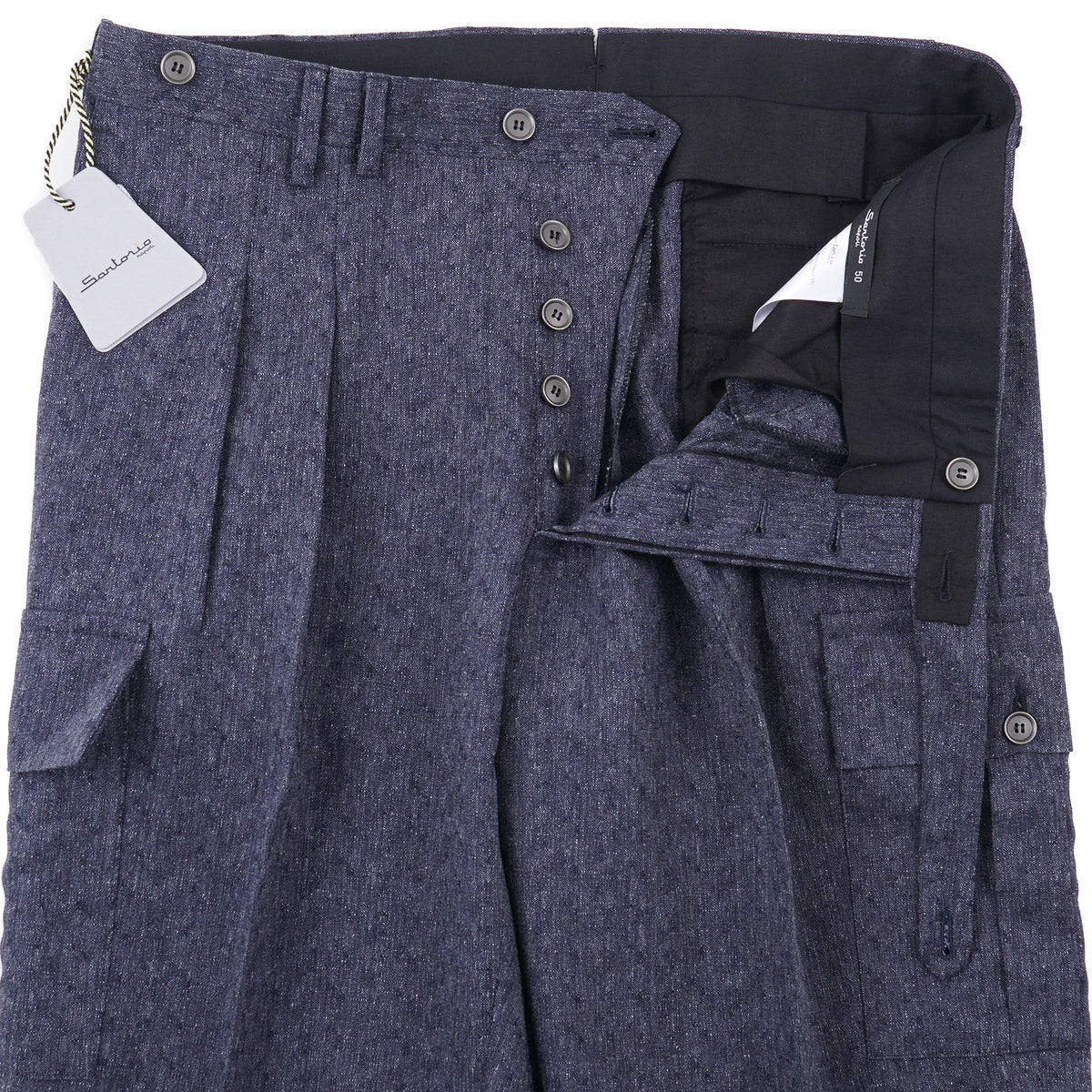Sartorio Wool-Cotton-Silk Pants - Top Shelf Apparel