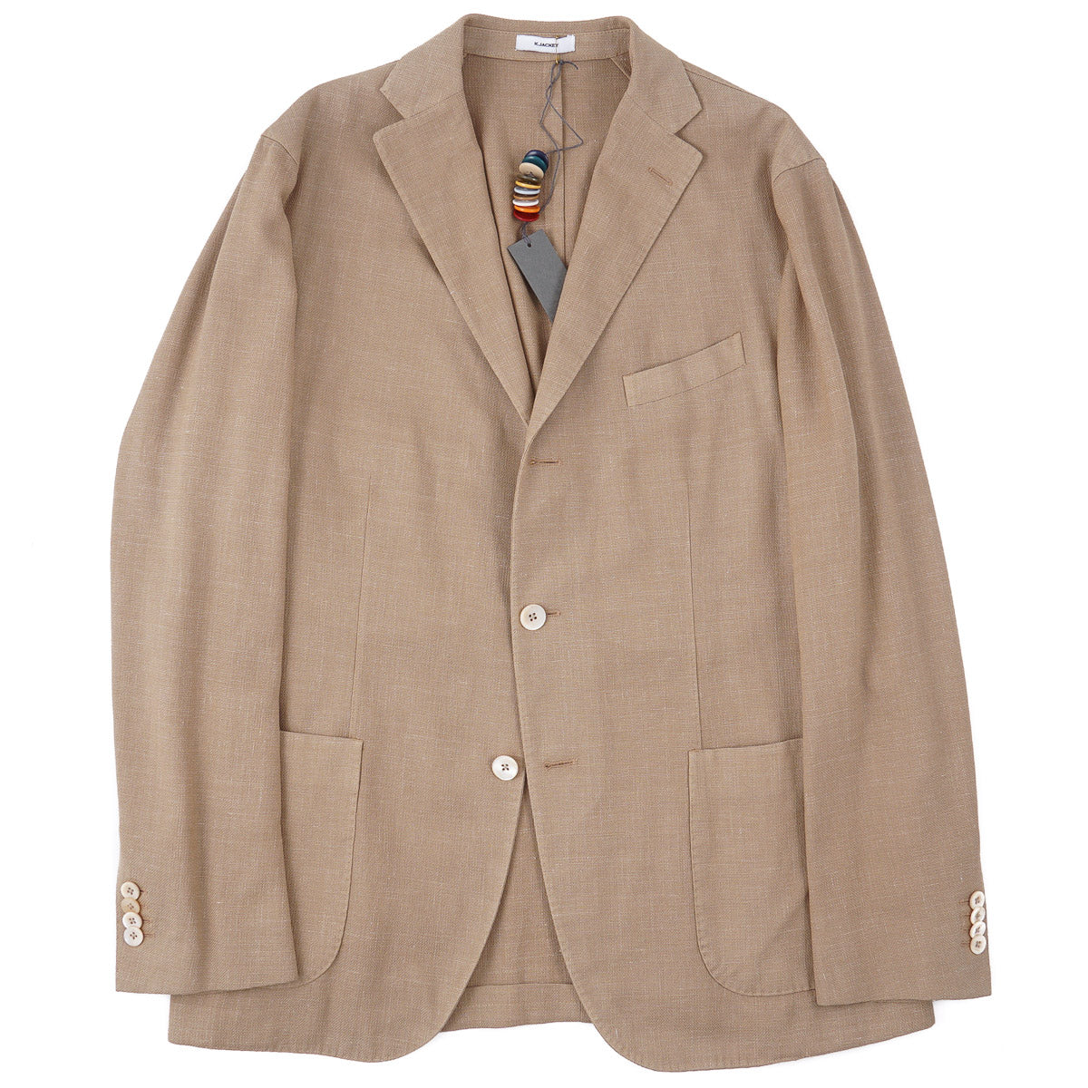 Boglioli Lightweight Wool-Silk-Linen 'K Jacket' - Top Shelf Apparel