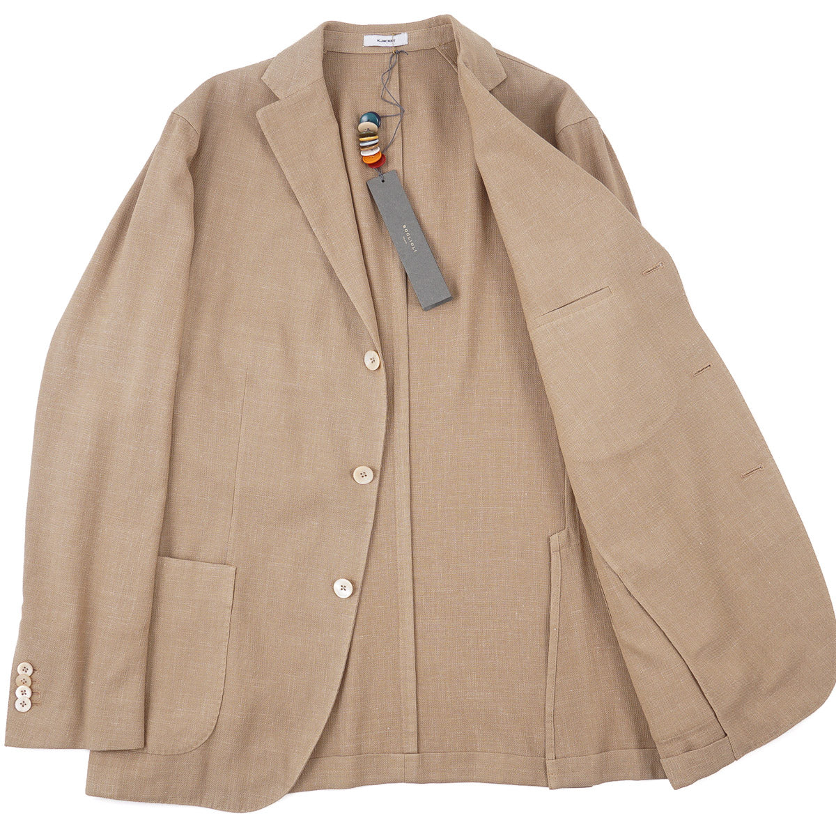 Boglioli Lightweight Wool-Silk-Linen 'K Jacket' - Top Shelf Apparel