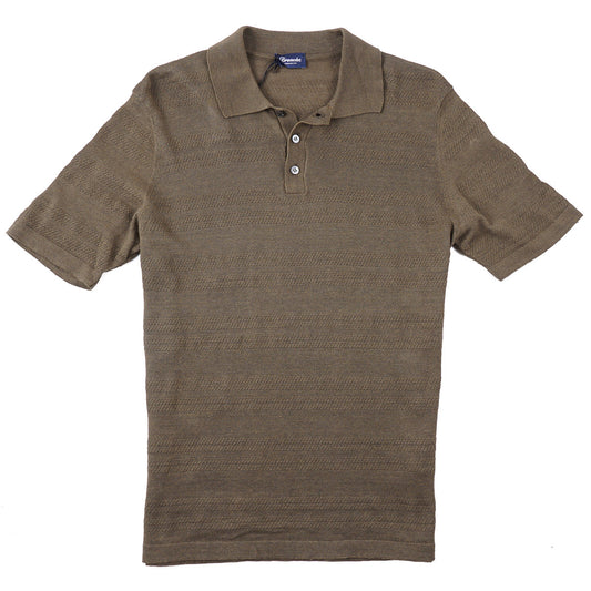 Drumohr Knit Linen-Cotton Polo Shirt - Top Shelf Apparel