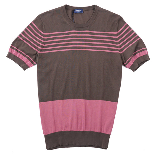 Drumohr Short-Sleeve Light Cotton Sweater - Top Shelf Apparel